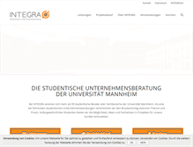 Tablet Screenshot of integra-ev.de